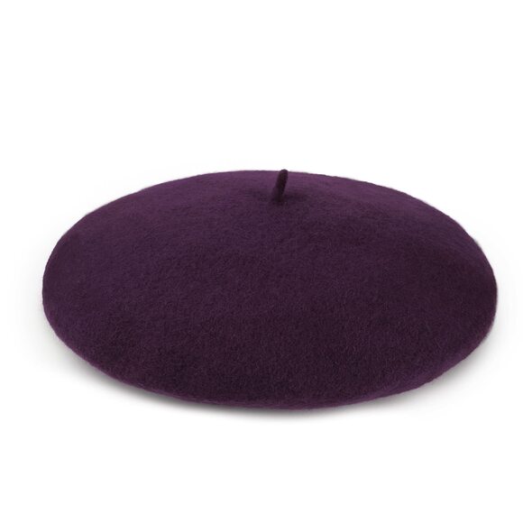 6484 Wool Beret Hat French Beret Cap Winter Artist Painter Hat Solid Color